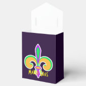Mardi Gras Kleuren Fleur De Lis Partij Gepersonali Bedankdoosjes (Geopend)