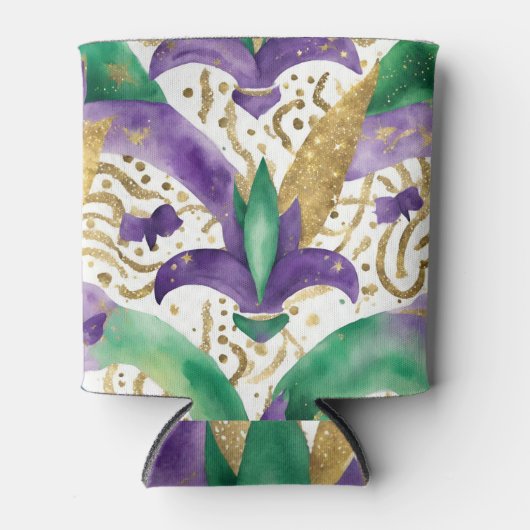 Mardi gras kleuren Koeler (Voorkant)