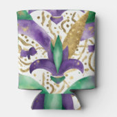 Mardi gras kleuren Koeler (Achterkant)