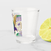 Mardi gras kleuren Koeler Shot Glas (Rechts)