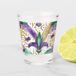 Mardi gras kleuren Koeler Shot Glas