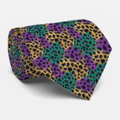 Mardi Gras Kleurpatroon Stropdas (Opgerold)