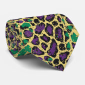 Mardi Gras Kleurpatroon Stropdas (Opgerold)