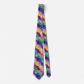 Mardi Gras Kleurpatroon Stropdas (Voorkant)