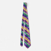 Mardi Gras Kleurpatroon Stropdas (Achterkant)