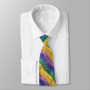 Mardi Gras Kleurpatroon Stropdas