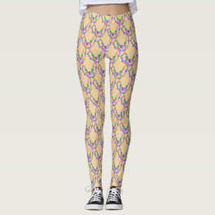 Mardi Gras kleurrijke kralen Leggings