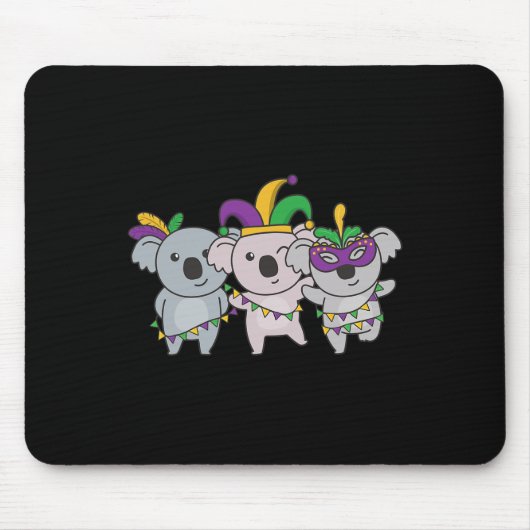 Mardi Gras Koala Carnaval Kostuum Muismat (Voorkant)