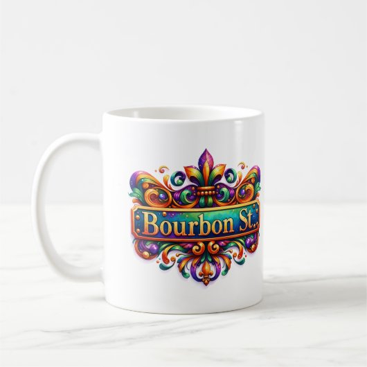 Mardi Gras Koffiemok (Links)