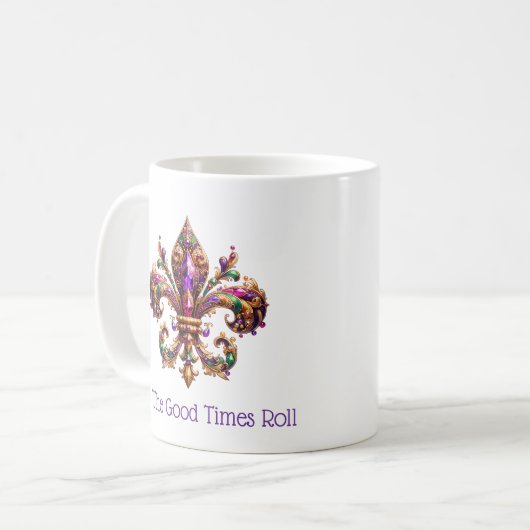 Mardi Gras Koffiemok (Voorkant links)