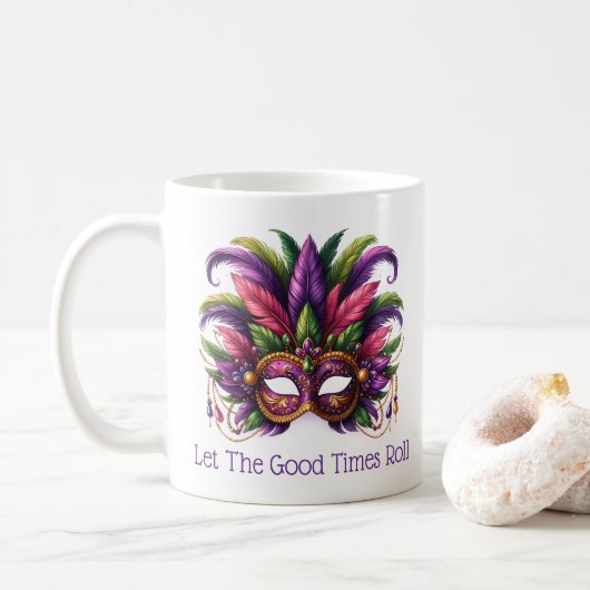 Mardi Gras Koffiemok (Met donut)