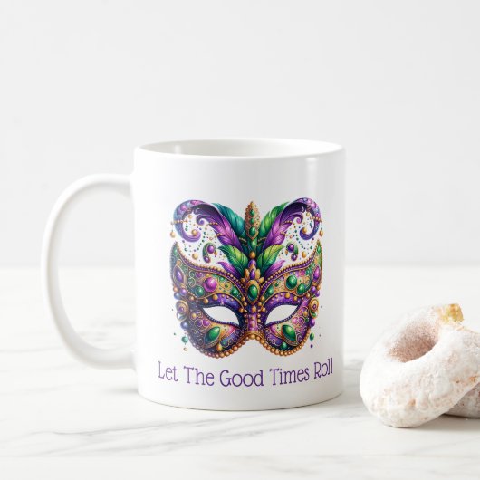 Mardi Gras Koffiemok (Met donut)