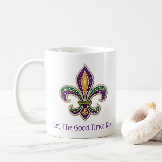 Mardi Gras  Koffiemok (Met donut)