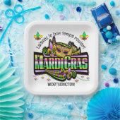 Mardi Gras komt overeen met thema Papieren Bordje (Feest)