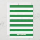 Mardi Gras Koning Tweede Uitnodiging Verjaardag (Achterkant)