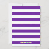 Mardi Gras Koningin Eerste Verjaardag Uitnodiging (Achterkant)