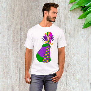 Mardi Gras Koningin Masqueradebal T-shirt