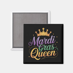 Mardi Gras Koningin Optocht Kostuum Feest  Magneet