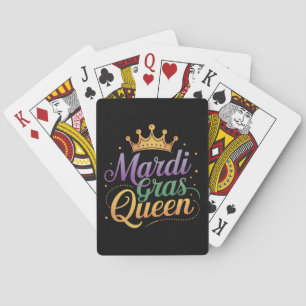 Mardi Gras Koningin Optocht Kostuum Feest  Pokerkaarten
