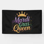 Mardi Gras Koningin Optocht Kostuum Feest Spandoek (Horizontaal)