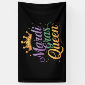 Mardi Gras Koningin Optocht Kostuum Feest Spandoek (Verticaal)
