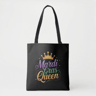 Mardi Gras Koningin Optocht Kostuum Feest Tote Bag