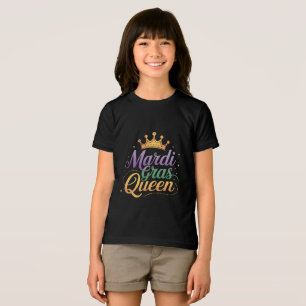 Mardi Gras Koningin Optocht Kostuum Feest Tri-Blend Shirt