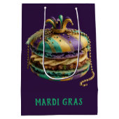 Mardi Gras Koninklijke Macaron Medium Cadeauzakje (Achterkant)