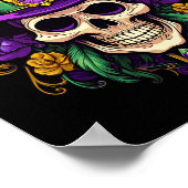 Mardi Gras kostuum Suiker Schedel Carnaval Party M Poster (Hoek)