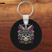 Mardi Gras kostuum Suiker Schedel Carnaval Party M Sleutelhanger (Voorkant)