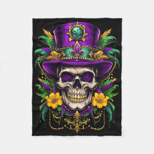 Mardi Gras Kostuum Suiker Skull Carnaval Feest Man Fleece Deken