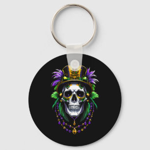 Mardi Gras Kostuum Suikerschedel Carnaval New Orle Sleutelhanger