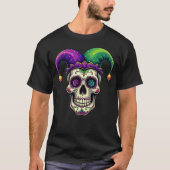 Mardi Gras Kostuum Suikerschedel Carnaval New Orle T-shirt (Voorkant)