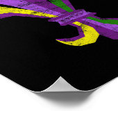 Mardi Gras Kostuumkleding -  Fleur De Lis Poster (Hoek)