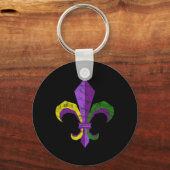 Mardi Gras Kostuumkleding -  Fleur De Lis Sleutelhanger (Voorkant)