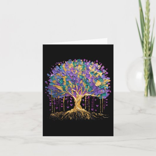 Mardi Gras Kral Tree Carnaval New Orleans 2025 Kaart (Voorkant)