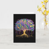 Mardi Gras Kral Tree Carnaval New Orleans 2025 Kaart (Gele Bloem)