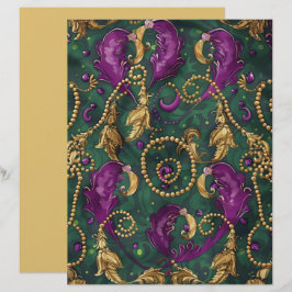 Mardi Gras Kralen Feestelijke Scrapbook Papier