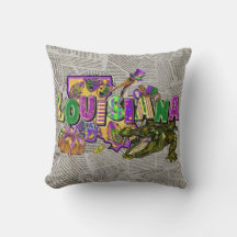 Mardi Gras  krant King Cake Alligator