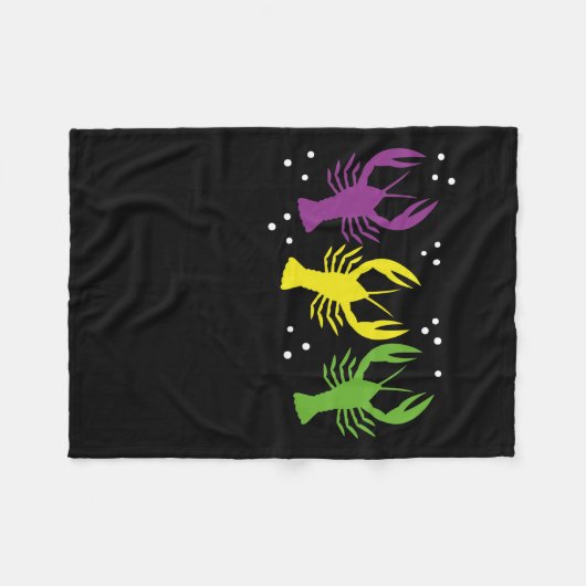 Mardi gras kreeft fleece deken (Voorkant (Horizontaal))