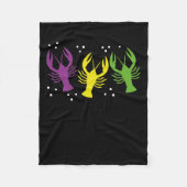 Mardi gras kreeft fleece deken (Voorkant)