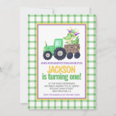 Mardi Gras Krewe Gator Tractor Cake eerste verjaar Kaart (Voorkant)