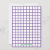 Mardi Gras Krewe Tweede Uitnodiging Verjaardag (Achterkant)