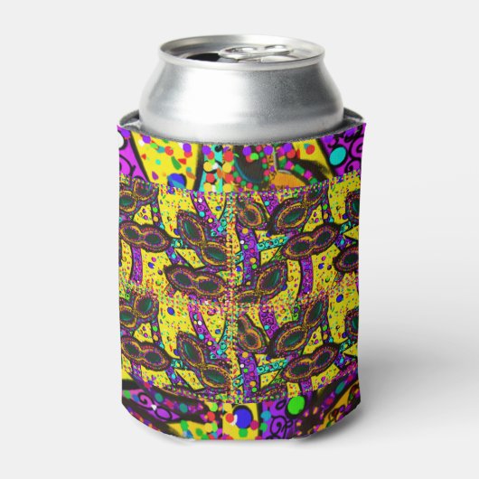 Mardi Gras Kunst Blikjeskoeler (Blikje Voorkant)