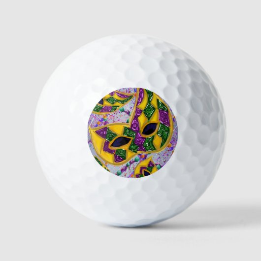 MARDI GRAS KUNST GOLFBALLEN (Voorkant)