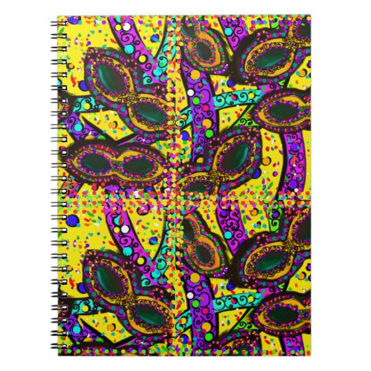 Mardi Gras Kunst Notitieboek (Voorkant)