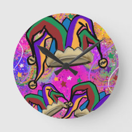 MARDI GRAS-KUNST      RONDE KLOK