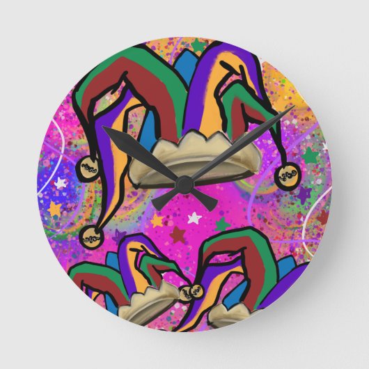 MARDI GRAS-KUNST RONDE KLOK (Voorkant)