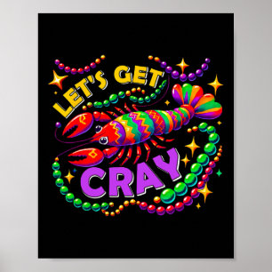 Mardi Gras laat Cray Crawfish Carnaval Parade krij Poster