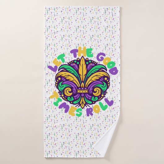 Mardi Gras Laat de goede tijden rollen Badhanddoek (Badhanddoek)
